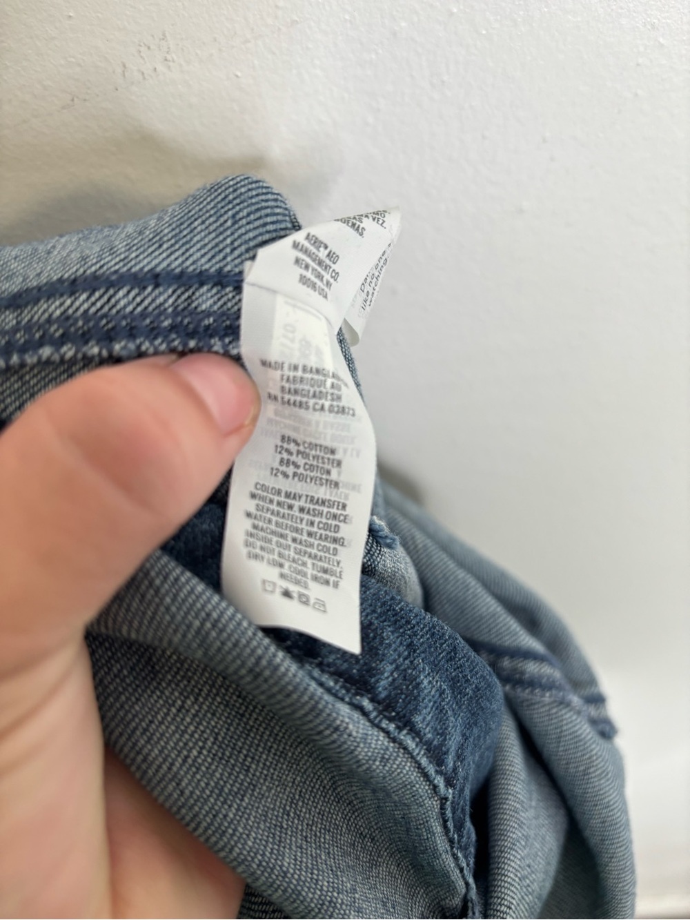 Aerie Denim Kick Flare Blue Denim Overalls Size XS - Picture 8 of 11